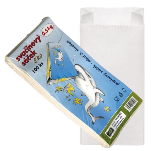 Sáček svačinový papírový 120x230/100ks/0,5kg